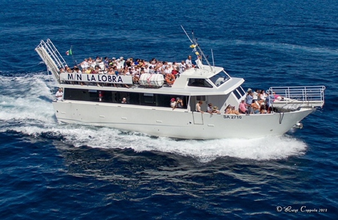 Bootsfahrt nach Capri und zurück + Rundf. um die Insel ab Santa Fortunata